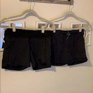 Set of 2pair of black ivivva shorts